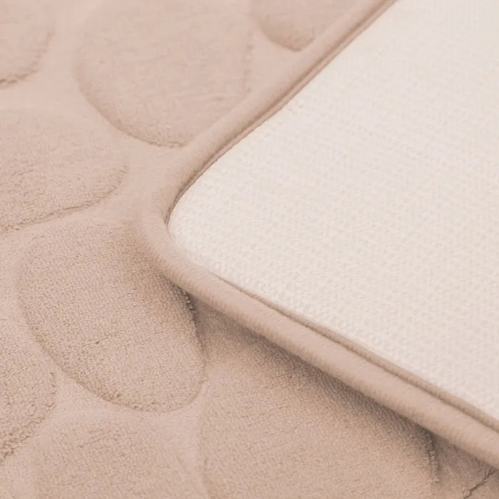 Alfombra baño mat stones beige 60 x 40 cm
