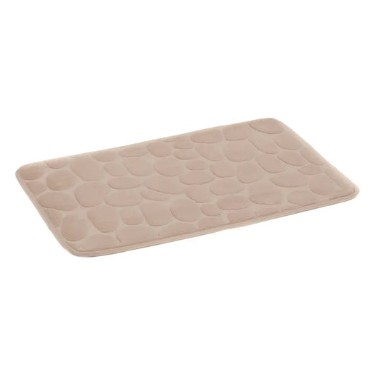 Alfombra baño mat stones beige 60 x 40 cm