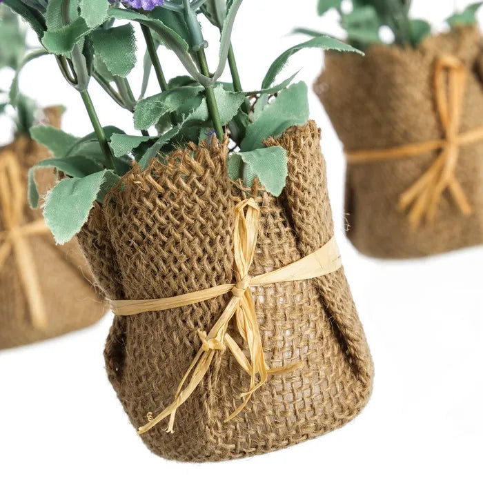 Planta lavanda 3/c poliester 6 x 6 x 20 cm