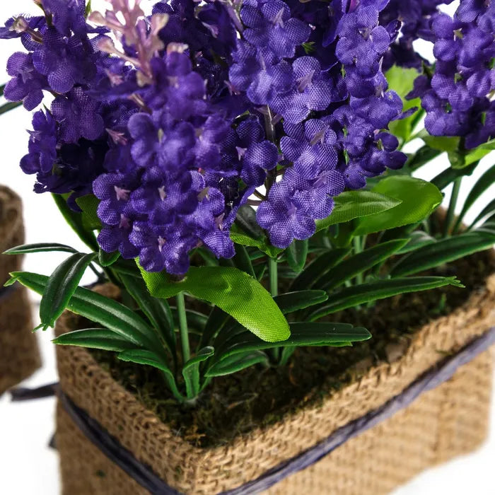 Planta lavanda 3/c poliester 11 x 7 x 19 cm