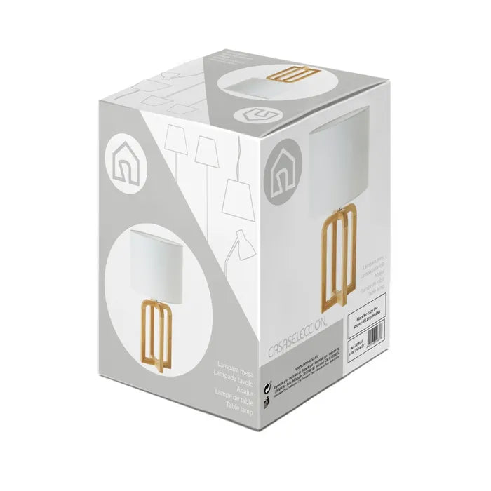 Lámpara madera de roble 26 x 26 x 46,70 cm