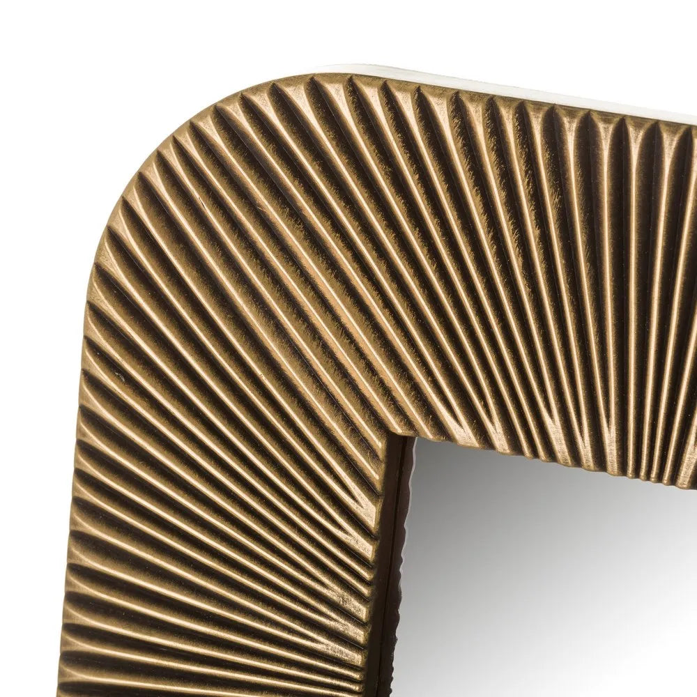 S/3 espejo plástico oro 25 x 1,80 x 25 cm