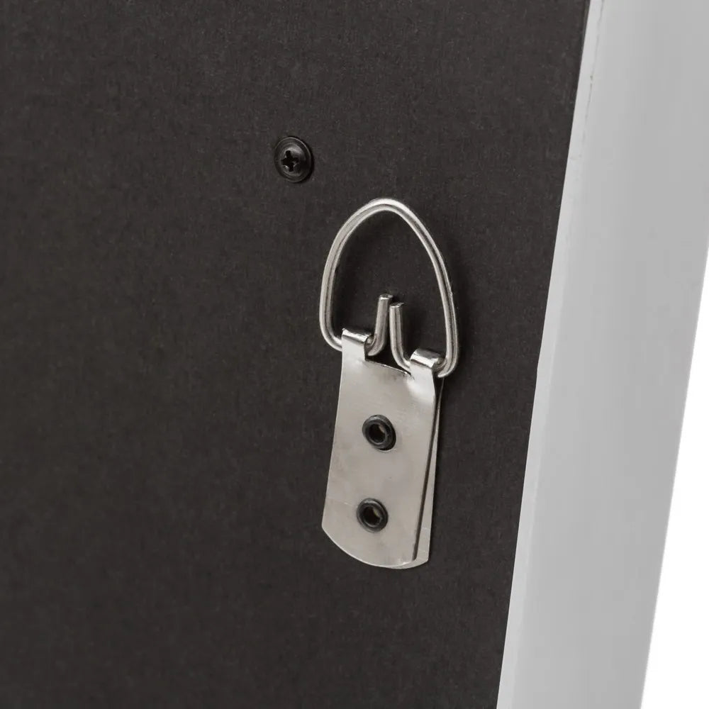 Espejo con luz led plástico blanco 39 x 4 x 49 cm