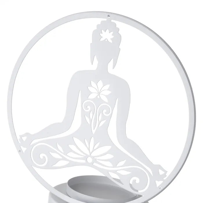 Portavelas 2/m metal negro 18 x 10 x 22 cm