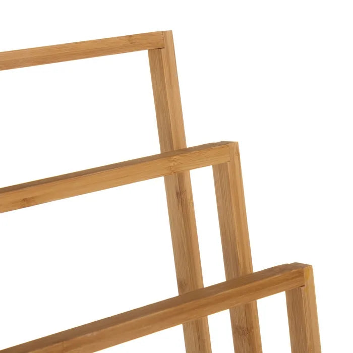 Toallero 3 brazos bambú 40 x 24 x 82 cm