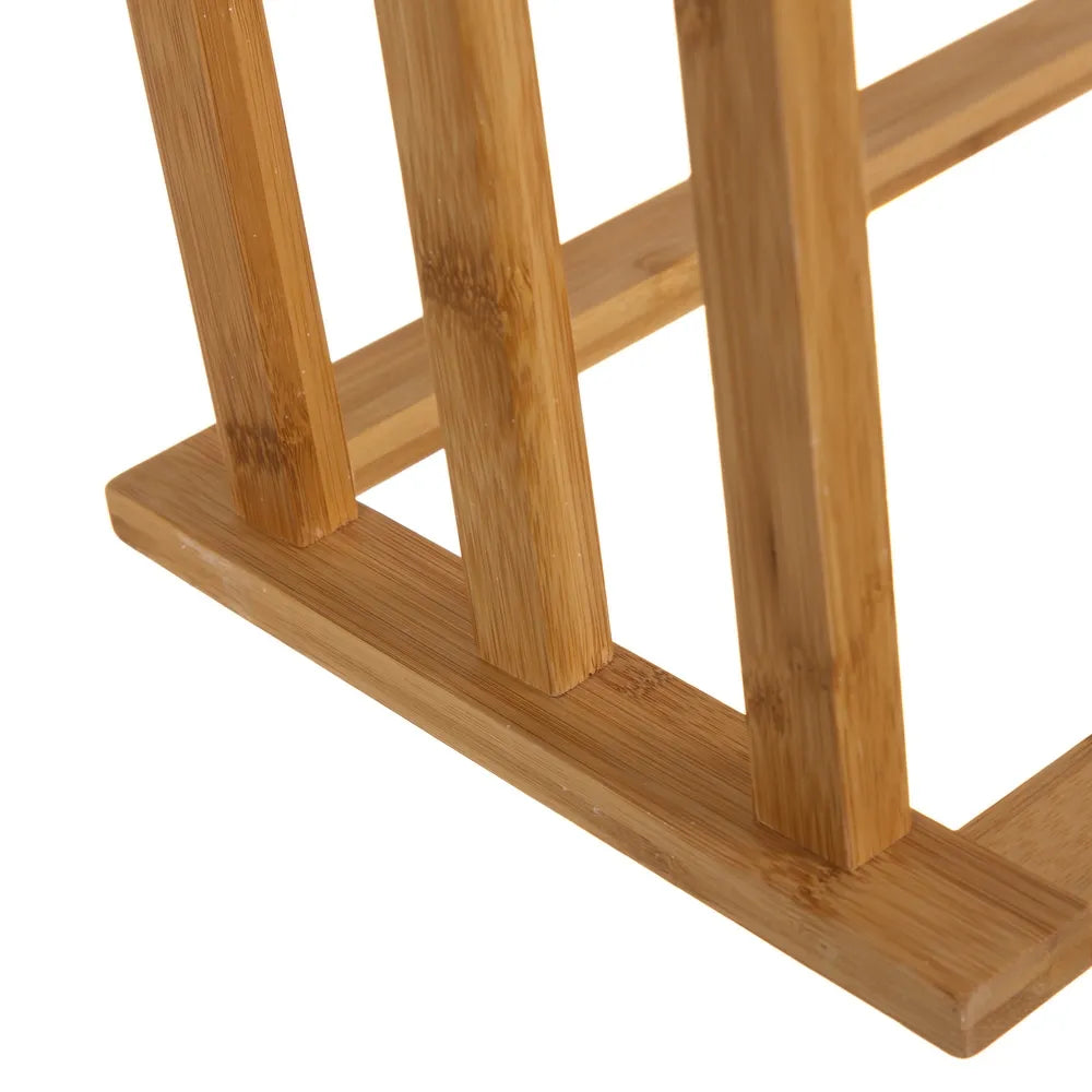 Toallero 3 brazos bambú 40 x 24 x 82 cm