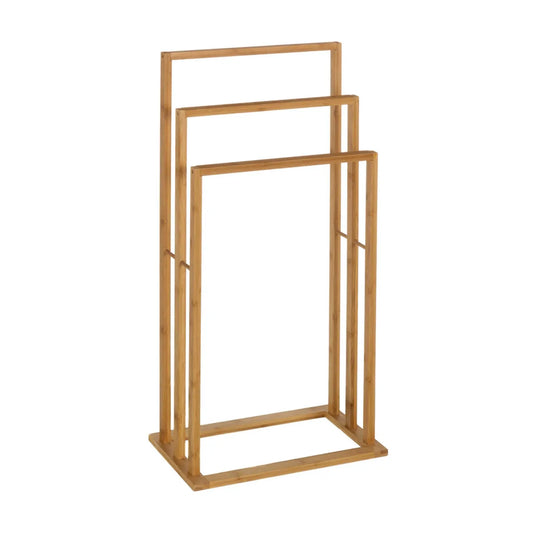 Toallero 3 brazos bambú 40 x 24 x 82 cm