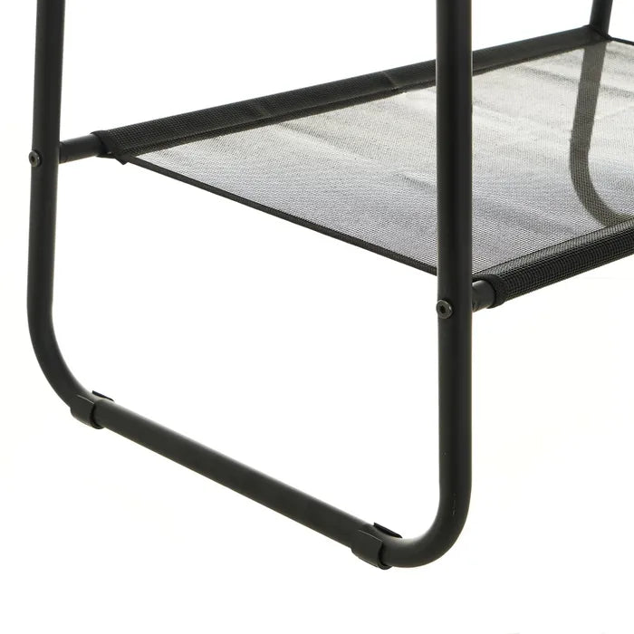 Perchero metal negro 64 x 39,50 x 151 cm