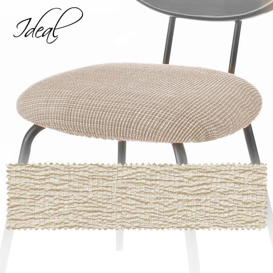 Set/2 fundas silla asiento beige de 40 a 50 cm