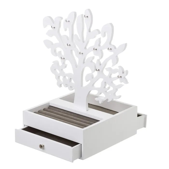 Joyero mdf blanco 30 x 24 x 38 cm