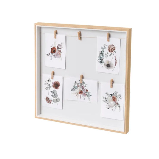 Portafotos múltiple mdf 43 x 3 x 43 cm