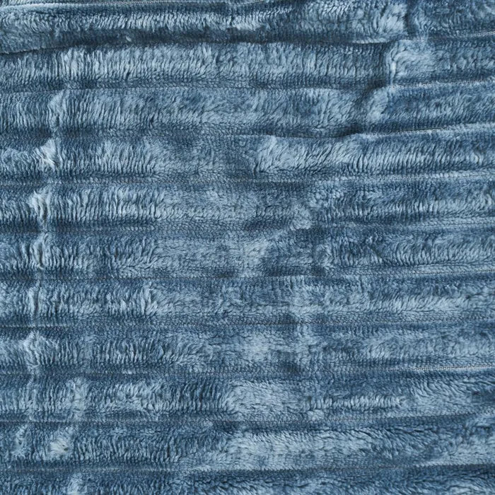 Manta franela-sherpa berlín azul