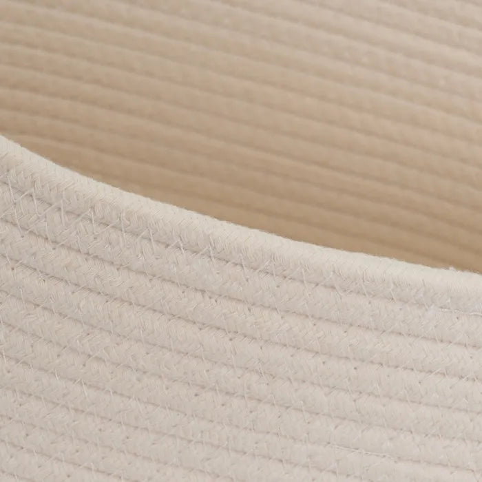 S/3 cesto cuerda crudo 29,50 x 29,50 x 27,50 cm