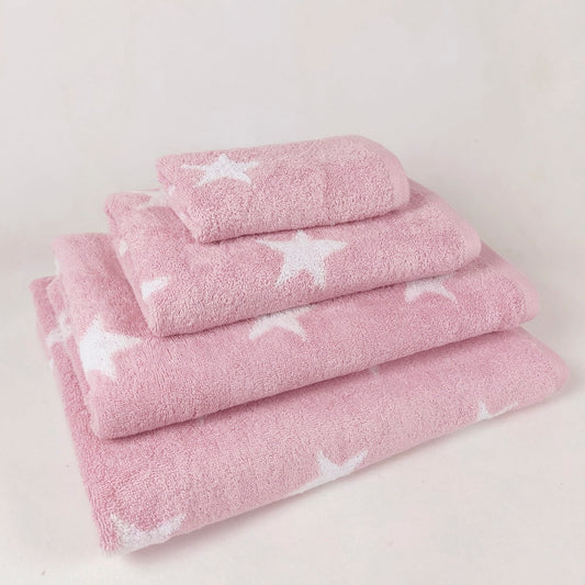 Toallas rosa STARS