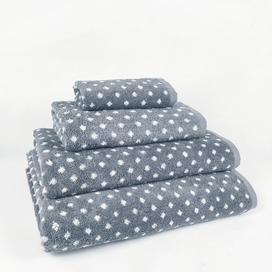 Toallas antracita DOTS