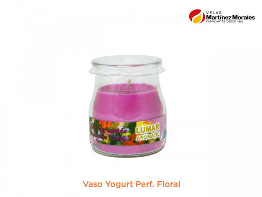 Vaso yogurt perf. Floral