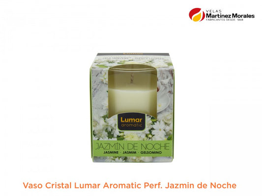 Vaso cristal lumar aromatic perf. Jazmin de noche