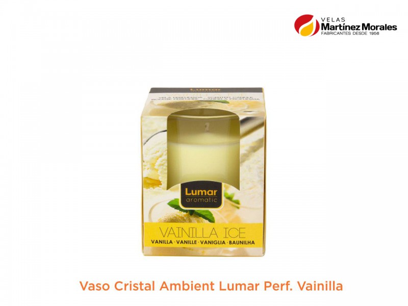 Vaso cristal lumar aromatic perf. Vainilla