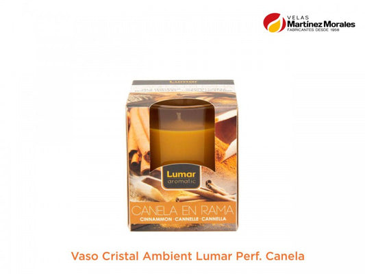 Vaso cristal lumar aromatic perf. Canela