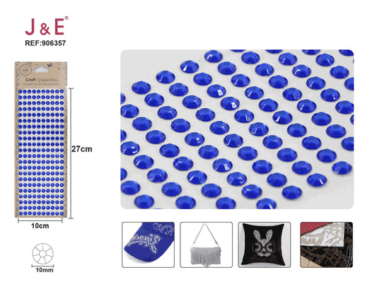 Diamantes de imitación redonda 8 mm azul