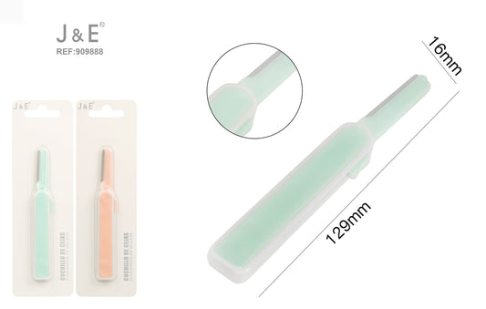 Cuchillo cejas rosa/turquesa 16*129mm