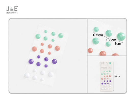 Pegatinas de diamantes colorines mixto