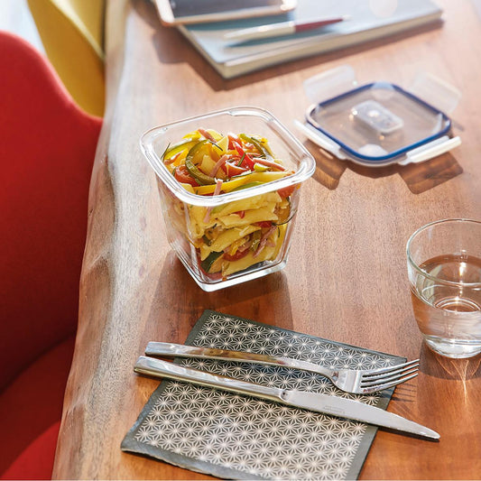 Recipiente rectangular hermetico