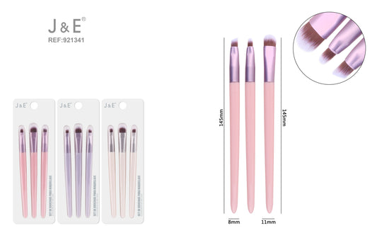 Set de brochas para maquillaje 3 pcs