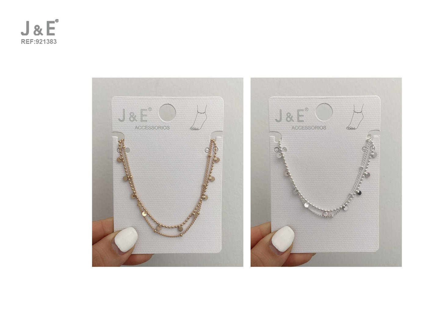 Pulsera tobillera de cuentas