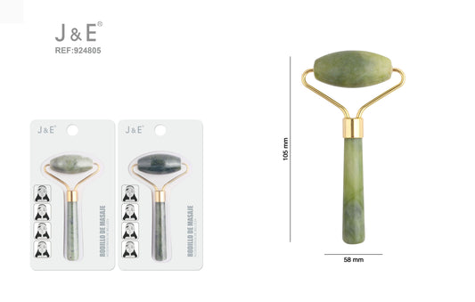 Masajeador de jade con un rodillo
