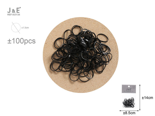 Goma altamente elastica ±100 pcs negro