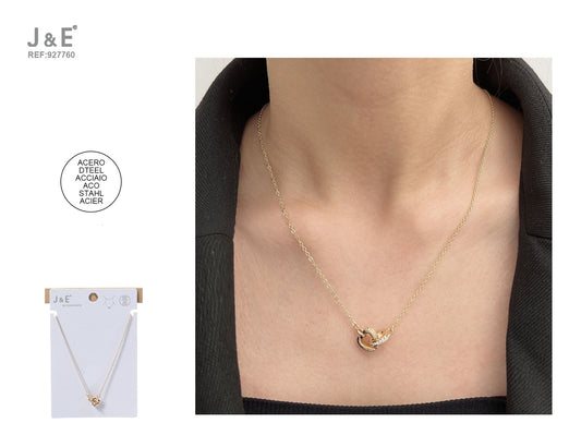 Collar c.Dorado corazón