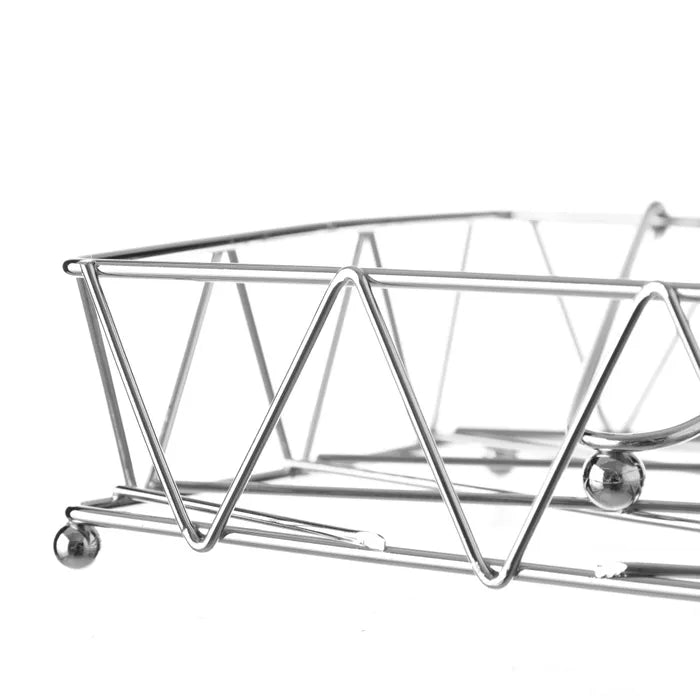 Servilletero metal cromado 18,20 x 18,20 x 5,30 cm