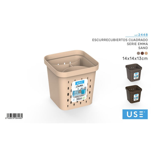 Escurrecubiertos cuadrado emma sand