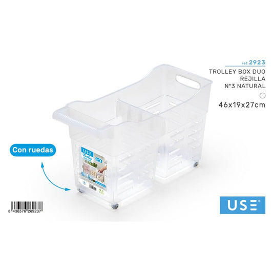 Trolley box duo rejilla nº3 natural