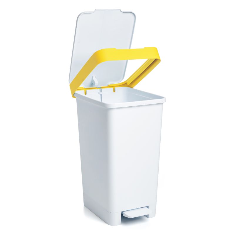 Cubo pedal 25l smart amarillo r.