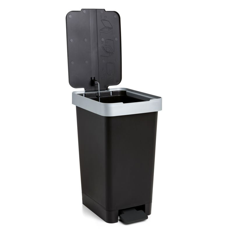 Cubo pedal 25l smart negro