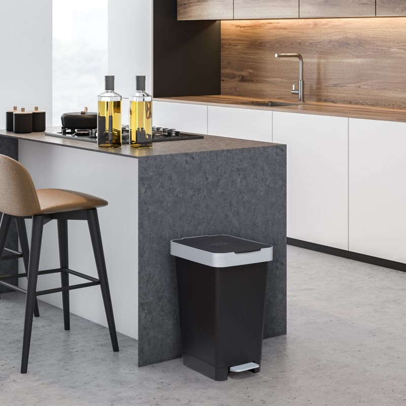 Cubo pedal 25l smart negro