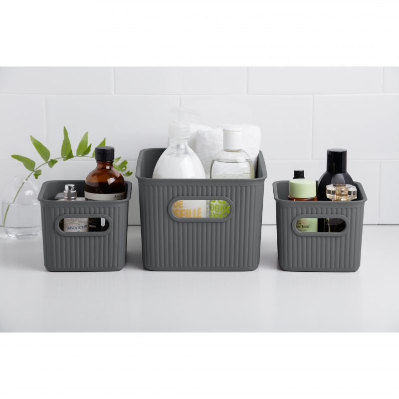 Cesta m 5l baobab gris antracita
