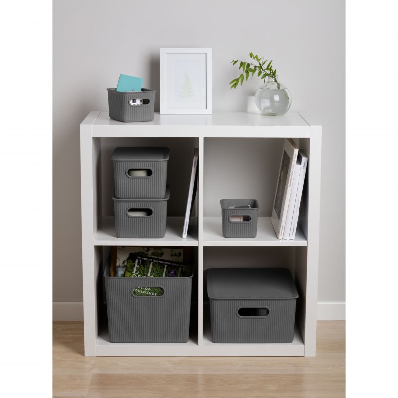 Cesta m 5l baobab gris antracita