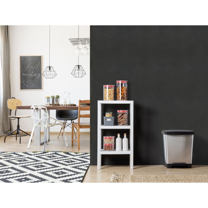 Cubo pedal cubik - steel gris
