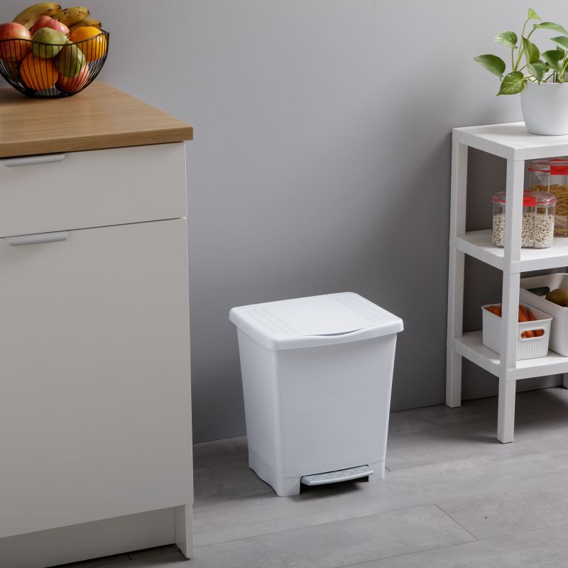 Cubo pedal millenium blanco