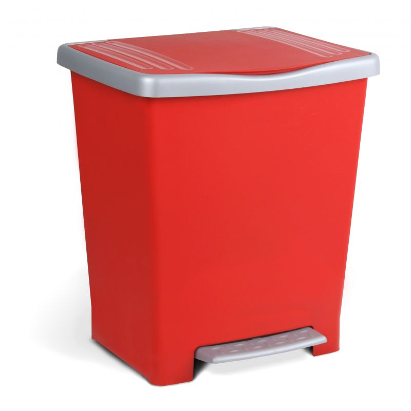Cubo pedal millenium rojo