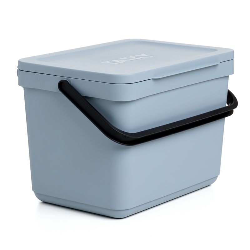 Cubo orgánico 6l smart sin soporte blue mist