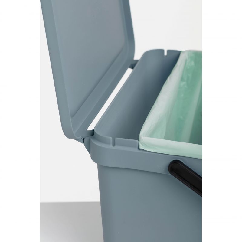 Cubo orgánico 6l smart sin soporte blue mist