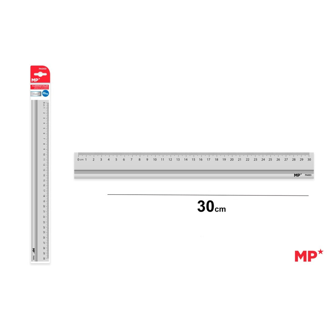 Regla de aluminio 30cm