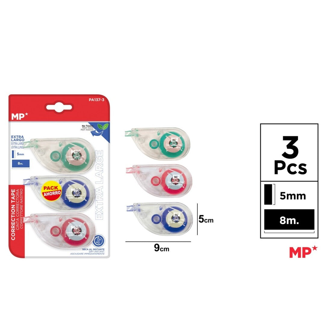 Corrector cinta 5mm*8m pack ahorro