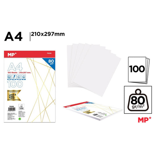 Papel a4 100 hojas 80g