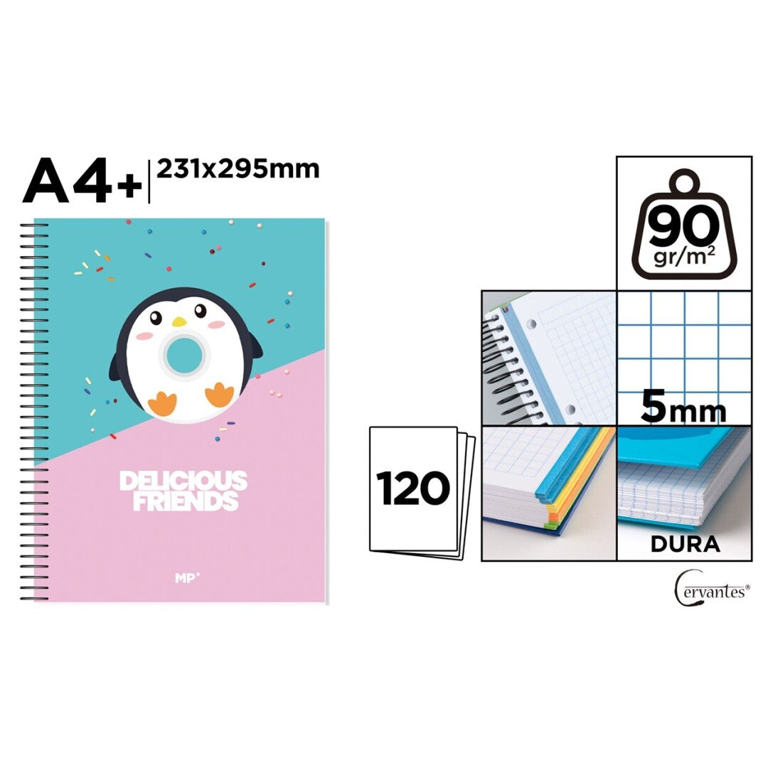 Cuaderno extradura a4 120h cuadricula