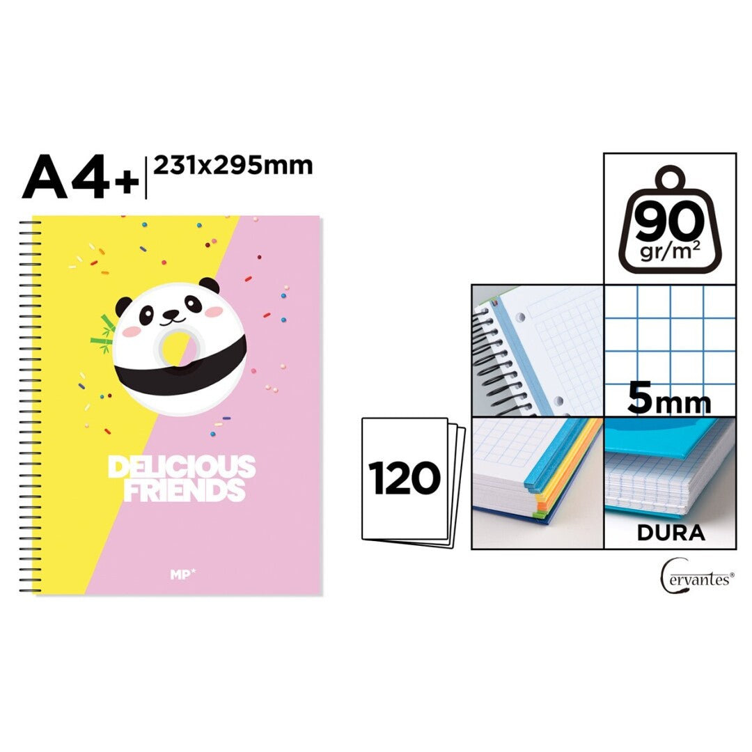 Cuaderno extradura a4 120h cuadricula